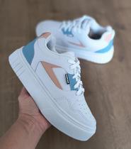 Tênis Feminino Cano Baixo Sola Alta Feminino Flat Dia a Dia Trabalho - NOMAD