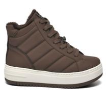 Tênis Feminino Cano Médio Cinnamon Mascavo Via Marte 306-003-21