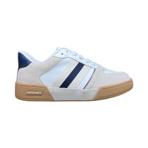 Tênis feminino capodarte casual listras couro camurça 4019100
