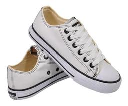 Tênis Feminino Casual Ali Star Branco Sintético Tênis Feminino Casual Ali Star Branco Sintético
