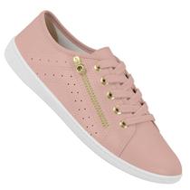 Tênis Feminino Casual Básico Baixo Cadarço Moleca 5605 458