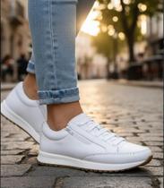 Tênis Feminino Casual Branco Confortável Macio Leve Tênis Feminino Casual Branco Confortável Macio Leve