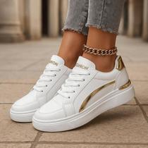 Tenis Feminino Casual Branco Retrô Clássico Original Force