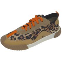 Tênis Feminino Casual Brilhoso Conforto Estiloso Flat Cacci