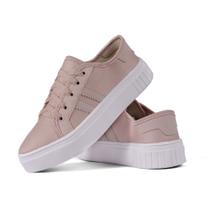 Tênis Feminino Casual Cano Baixo Sapato Sapatênis De Amarrar Confortável Tênis Feminino Casual Cano Baixo Sapato Sapatênis De Amarrar Confortável