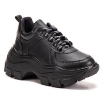Tênis Feminino Casual Chunky Sola Alta Cadarço Moderno Tênis Feminino Casual Chunky Sola Alta Cadarço Moderno