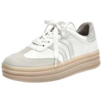 Tenis Feminino Casual Conforto Street Prateado Via Marte