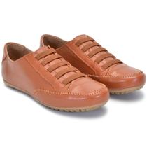 Tênis Feminino Casual Couro Calce Fácil Super Leve E Mácio Tênis Feminino Casual Couro Calce Fácil Super Leve E Mácio