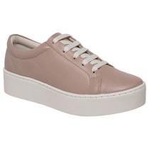 Tênis Feminino Casual Couro Cor Nude