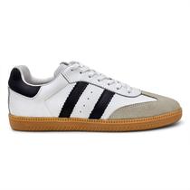 Tenis Feminino Casual Couro Samb Elegante Cor Branco e Preto 34 ao 39 Tenis Feminino Casual Couro Samb Elegante Cor Branco e Preto 34 ao 39