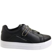 Tênis Feminino Casual Dia a Dia Flatform Cadarço em Strass Ramarim 2393208