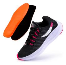 Tênis Feminino Casual E Esportivo Para Academia Caminhada Barato+palmilha Eva Macia