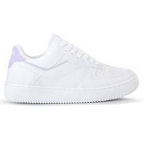 Tênis Feminino Casual ForPlay Branco -Lilás