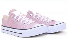 Tênis Feminino Casual Glitter