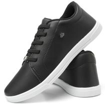 Tenis Feminino Casual Izalu Branco Preto