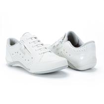 tenis feminino casual kolosh calce facil branco com ziper