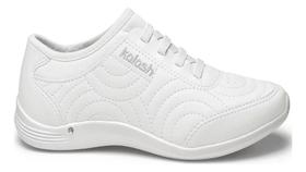 Tênis Feminino Casual Kolosh Inteiro Branco Ou Preto