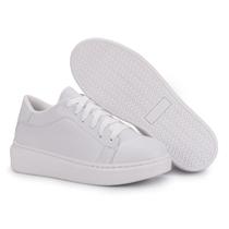 Tênis Feminino Casual Leve Original Branco Baixo Moda Street