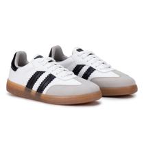 Tênis Feminino Casual Listra Estilo Chuteira Original Tênis Feminino Casual Listra Estilo Chuteira Original