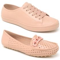 Tênis Feminino Casual Moderno + Mocassim Driver Kit Tênis Feminino Casual Moderno + Mocassim Driver Kit