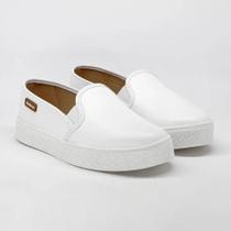 Tênis Feminino Casual Moleca Slip On 5712.304- Branco