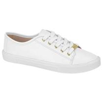 Tênis Feminino Casual Napa Branco Moleca 5296.510