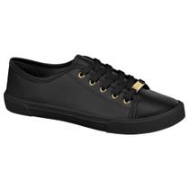 Tênis Feminino Casual Napa Preto Total Moleca 5296.510