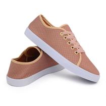 Tênis Feminino Casual Nude Sapatênis Modinha Envio Imediato