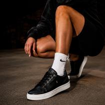 Tênis Feminino Casual Original Básico All Black Preto Estilo Shoes Street