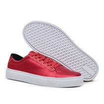 Tênis Feminino Casual Original Vermelho Estiloso Tênis Feminino Casual Original Vermelho Estiloso
