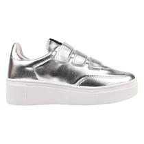Tênis Feminino Casual Plataforma Metalizado Calce facíl Moda