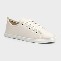 Tenis Feminino Casual Sapatenis Original Flat Form Bege