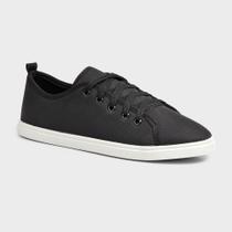 Tenis Feminino Casual Sapatenis Original Flat Form Preto