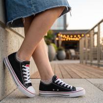 Tenis feminino casual sapatenis tênis cano baixo para dia a dia confortavel 34 ao 39