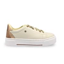 Tênis Feminino Casual Skynner Off White/Cobre 24-102