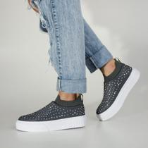 Tênis Feminino Casual Slip - On Brilho