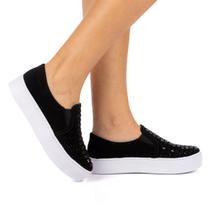 Tenis Feminino Casual Slip On Moda Aline Confortável Causal