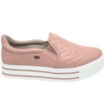 Tênis Feminino Casual Slip On Plataforma Matelassê Via Marte