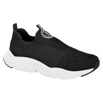 Tênis Feminino Casual Slip On Vizzano Knit 1440.105 - Preto
