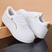 Tênis Feminino Casual Sola Alta Coração Moda Tendência Estilo