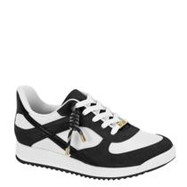 Tênis Feminino Casual Tratorado Detalhes Vizzano 1450.206 - Branco/Preto - 37