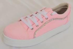 Tênis Feminino Casual Unissex Com Estras Lona Jeans Lançamento Pimpinella Direto da Fabrica