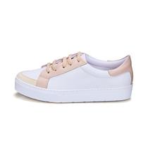 Tênis Feminino Casual Vegano DIfranca 20211 - Branco Rose