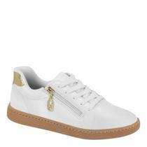 Tenis Feminino Casual Ziper Croco Retrô Beira Rio 4313.209 - Branco Dourado - 34 Tenis Feminino Casual Ziper Croco Retrô Beira Rio 4313.209 - Branco Dourado - 34