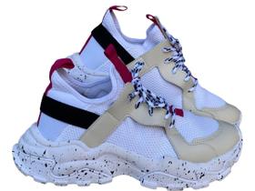 Tênis Feminino Chunky Branco Off S6130