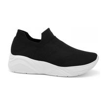 Tenis Feminino Comfortflex Knit Elástico Slip On 2660401 Preto Tenis Feminino Comfortflex Knit Elástico Slip On 2660401 Preto