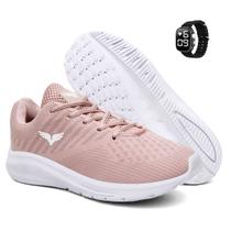 Tênis Feminino Corrida Esporte Super Leve Macio Com Relógio Tênis Feminino Corrida Esporte Super Leve Macio Com Relógio