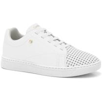 Tênis Feminino Couro Branco Com Elástico Comfortflex 2465304-1