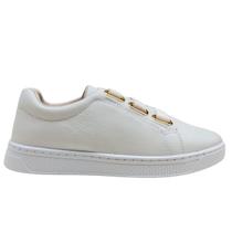 Tênis Feminino Couro Confortavel Confortflex Ajuste Elástico