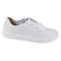 Tênis Feminino Couro Dakota G5541 Odin casual spike white